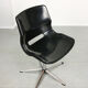 Black Overman Office Swivel Chair by Svante Schoblom from Sweden, 1970s