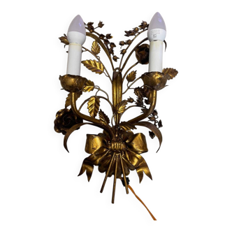 Wall light in the style of Hans Kögl, mid-20th century.