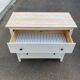 Pair of white Scandinavian chests of drawers in solid wood