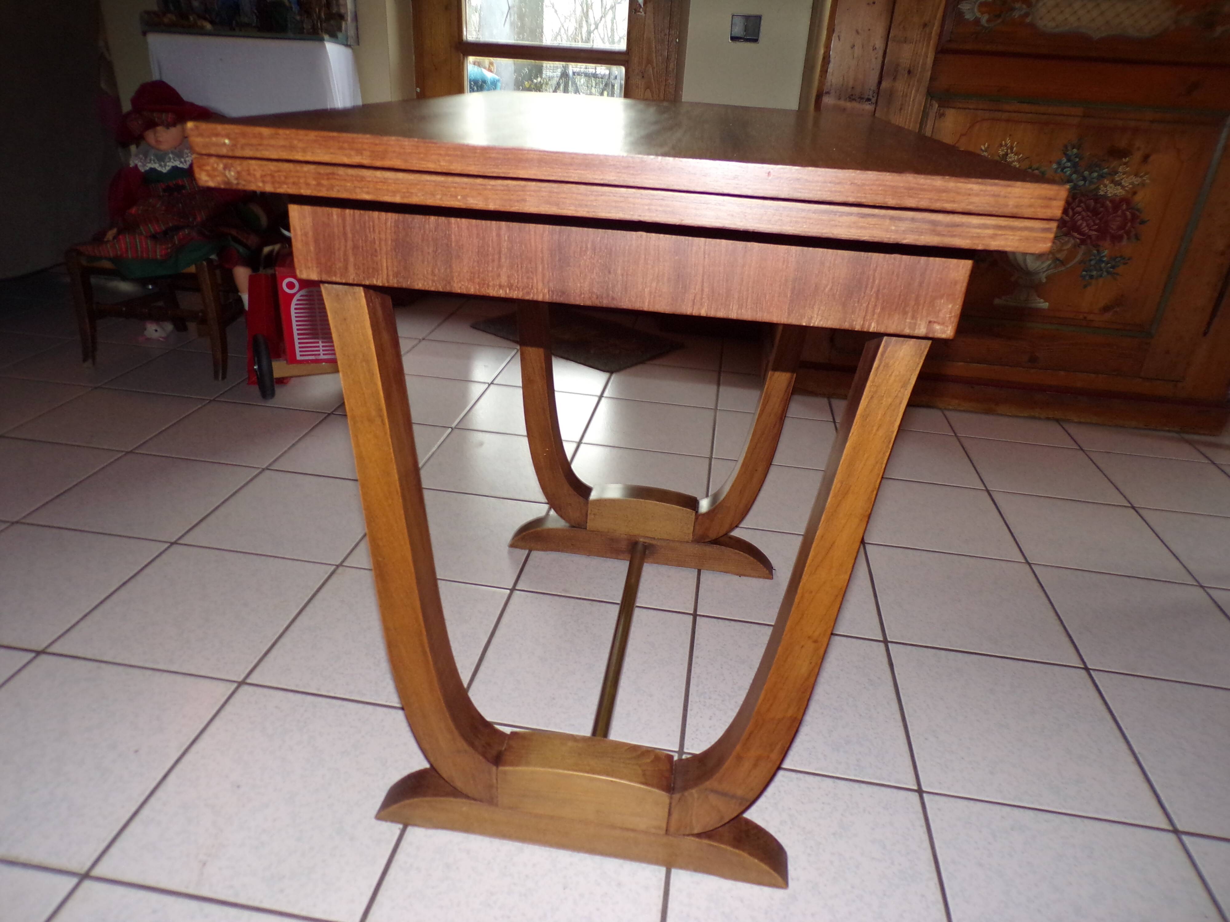 Art deco 1930s pine table