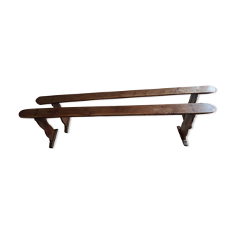 Wooden benches