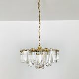 1 of 2 Crystal Glass Chandelier by J.T. Kalmar