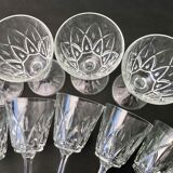 Set de 11 verres à vin vintage