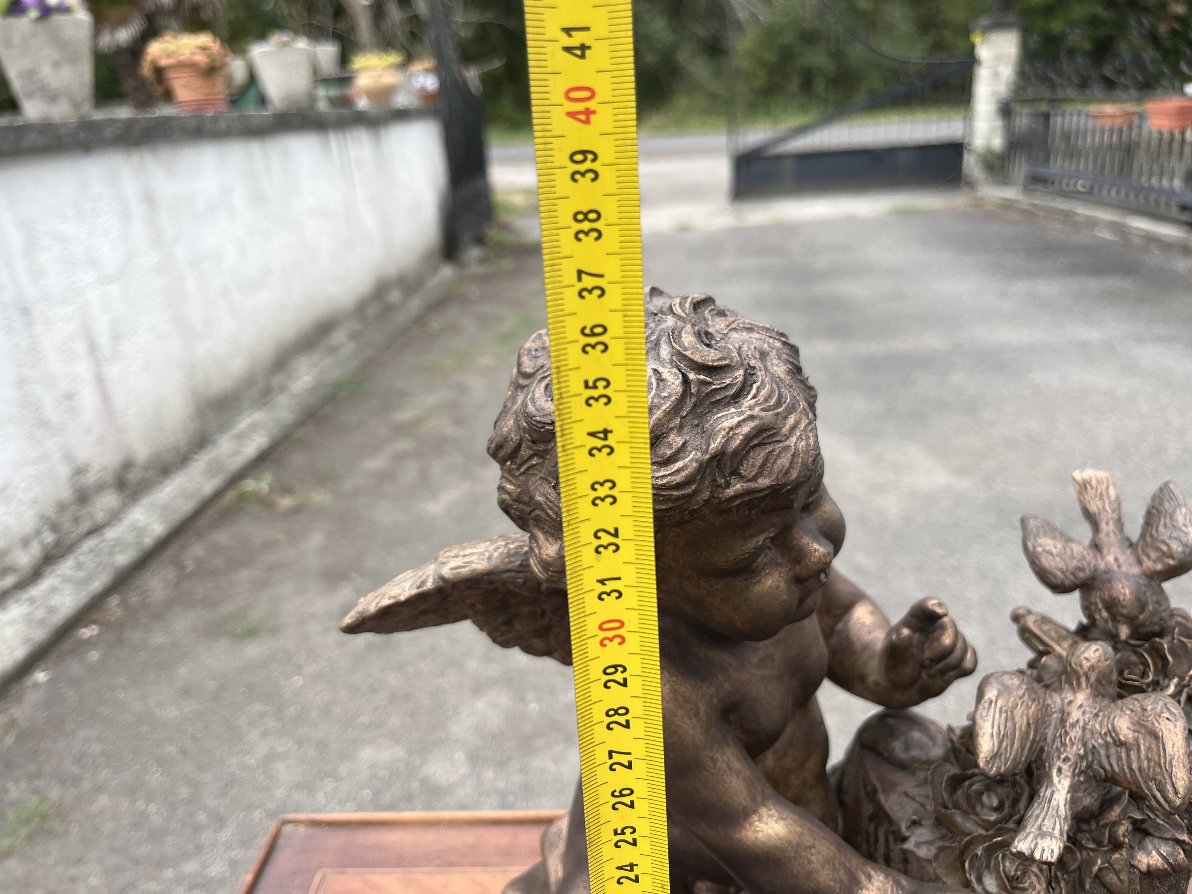 Meyer – Antique terracotta sculpture – Winged putto