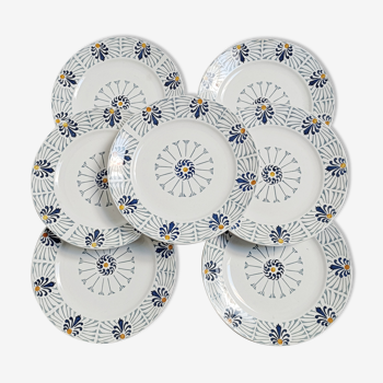 Lot de 7 assiettes à déjeuner Onnaing