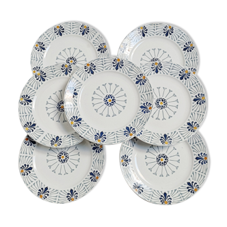 Lot de 7 assiettes à déjeuner Onnaing