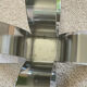 Table basse vintage en verre et chrome