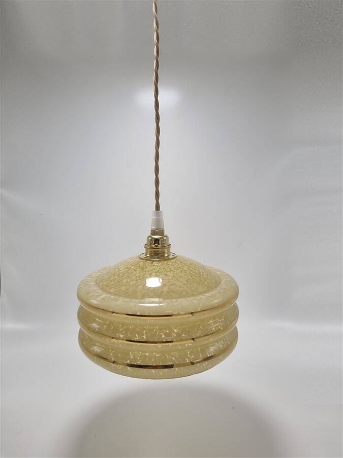 Suspension en verre moucheté