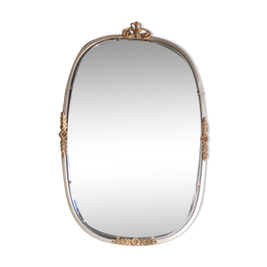 miroir taillé ovale,