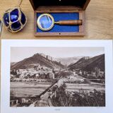 Digne-les-Bains, photo print from 1942.