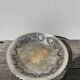 Openwork silver-plated metal fruit bowl or basket