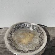 Openwork silver-plated metal fruit bowl or basket