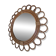 Miroir rotin vintage 1970