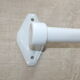 Large Art Deco towel bar in white porcelain
