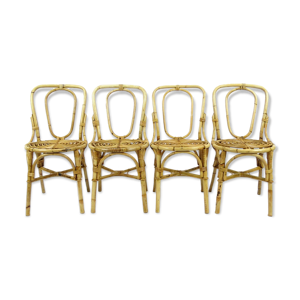 4 chaises de salle à - 1960