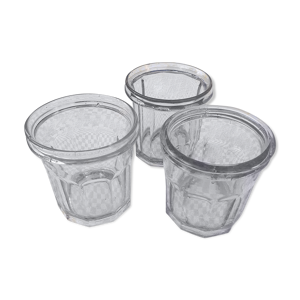 Pots verrines en verre soufflé