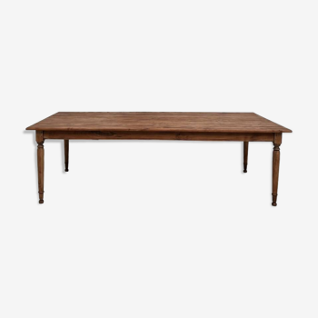 Large solid cherry farm table, 250 x 110 cm