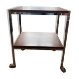 Wood and chrome sideboard