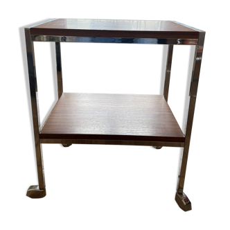 Wood and chrome sideboard