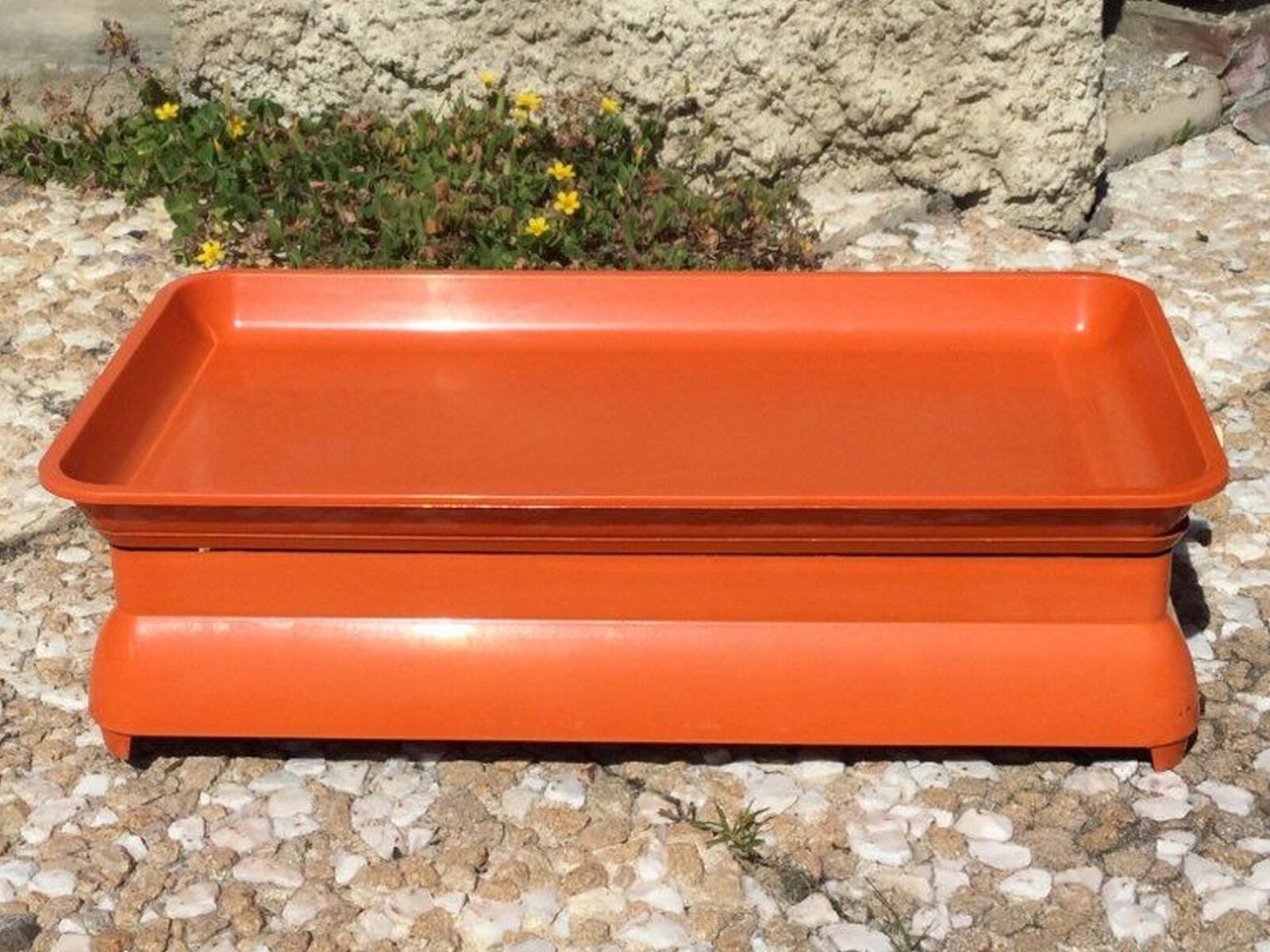 Orange household slider scale terraillon vintage from the 70
