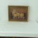 Oil painting on canvas, still life with fruits and pot, nuts, signed, George Cros, signed