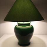 XL lamp in green earthenware from the 70s/80s