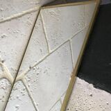 Vintage brass mirror from the 60 - 25x103cm