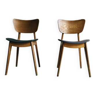 Pair of 6517 chairs by Roger Landault - design 1950