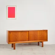 Teak sliding door enfilade by H.W. Klein, Denmark, 1960s