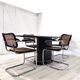 Table ovale en marble, années 1980