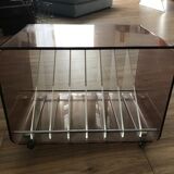 vintage furniture rock bobois plexiglass smoked vinyls