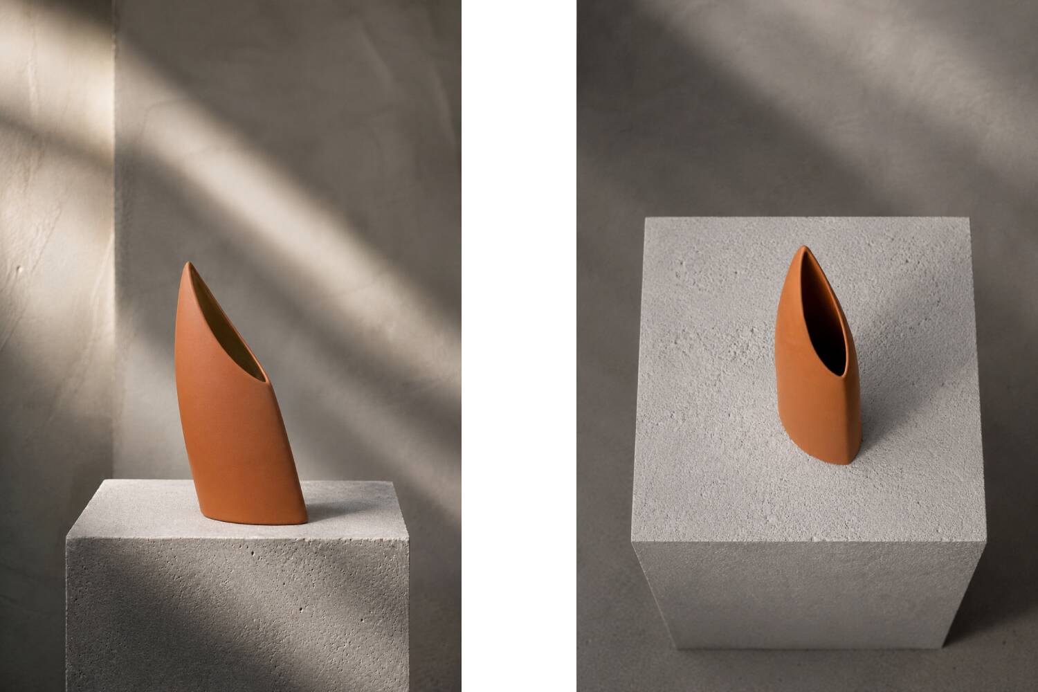 Mid-Century German Modern Stoneware Brick Red Vase from Asa Selection, 1980