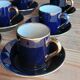 Six cobalt blue coffee cups, Sèvres