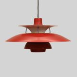 The genuine Danish item - PH5 pendant - original red colour - Louis Poulsen -