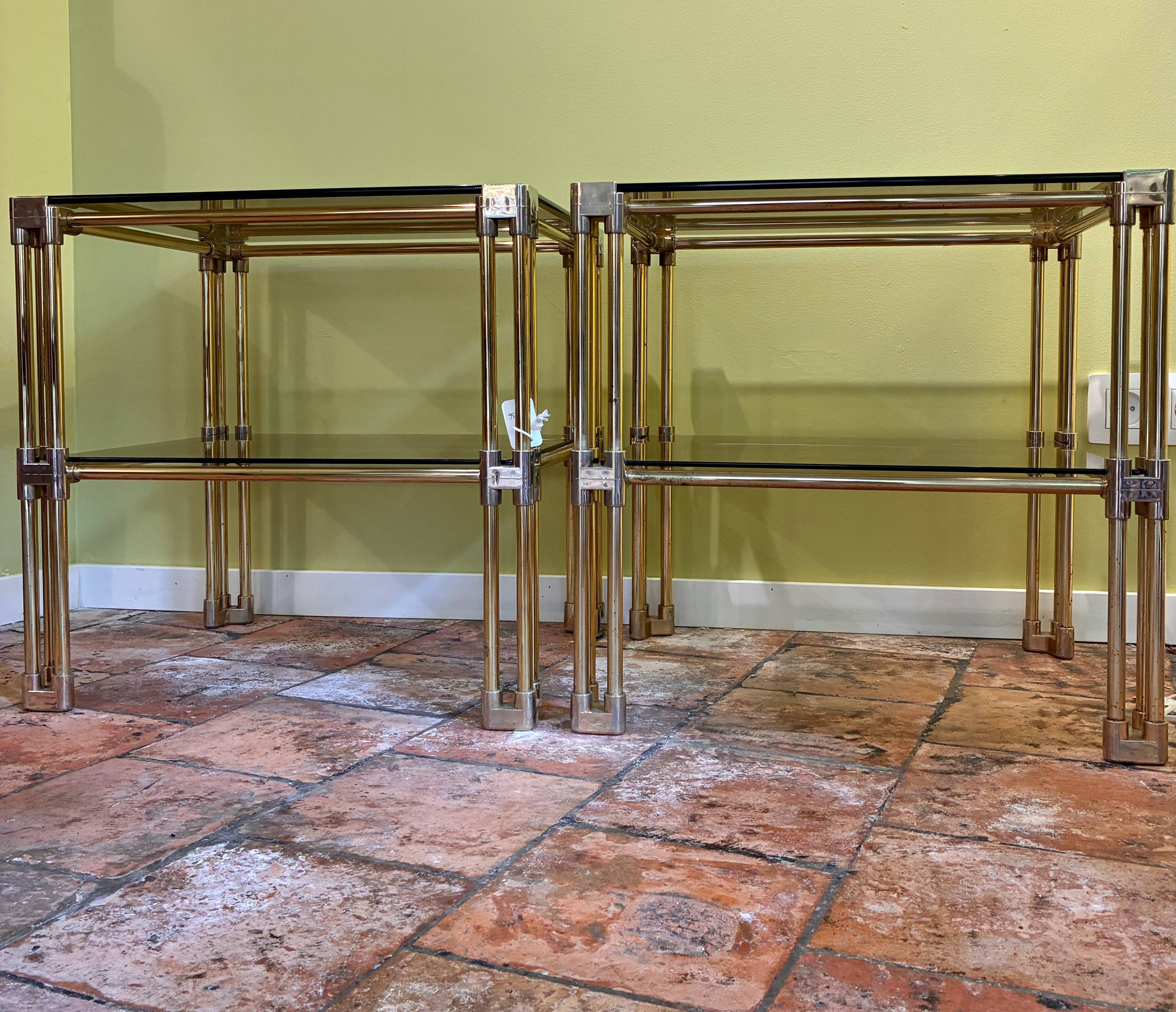 Tables d'appoint/chevets Hollywood Regency Design 70s