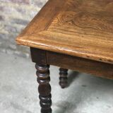 Draper's table / solid oak console 1900s