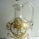 Carafe ewer colorless enamelled fine gold, Empire style: Eagle and louis XVI knot