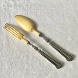 19th century salad servers
