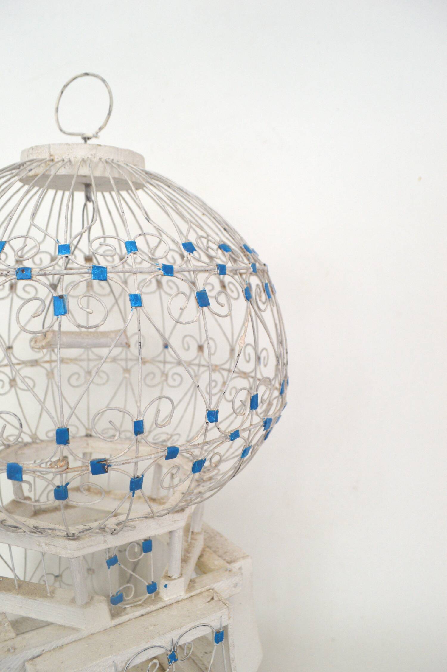 Large Tunisian bird cage Sidi Bou Saïd H45cm