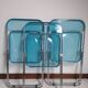 3 chaises ' Plia' de Piretti pour Castelli