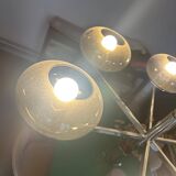 Sciolari chandelier with 6 branches in chrome.