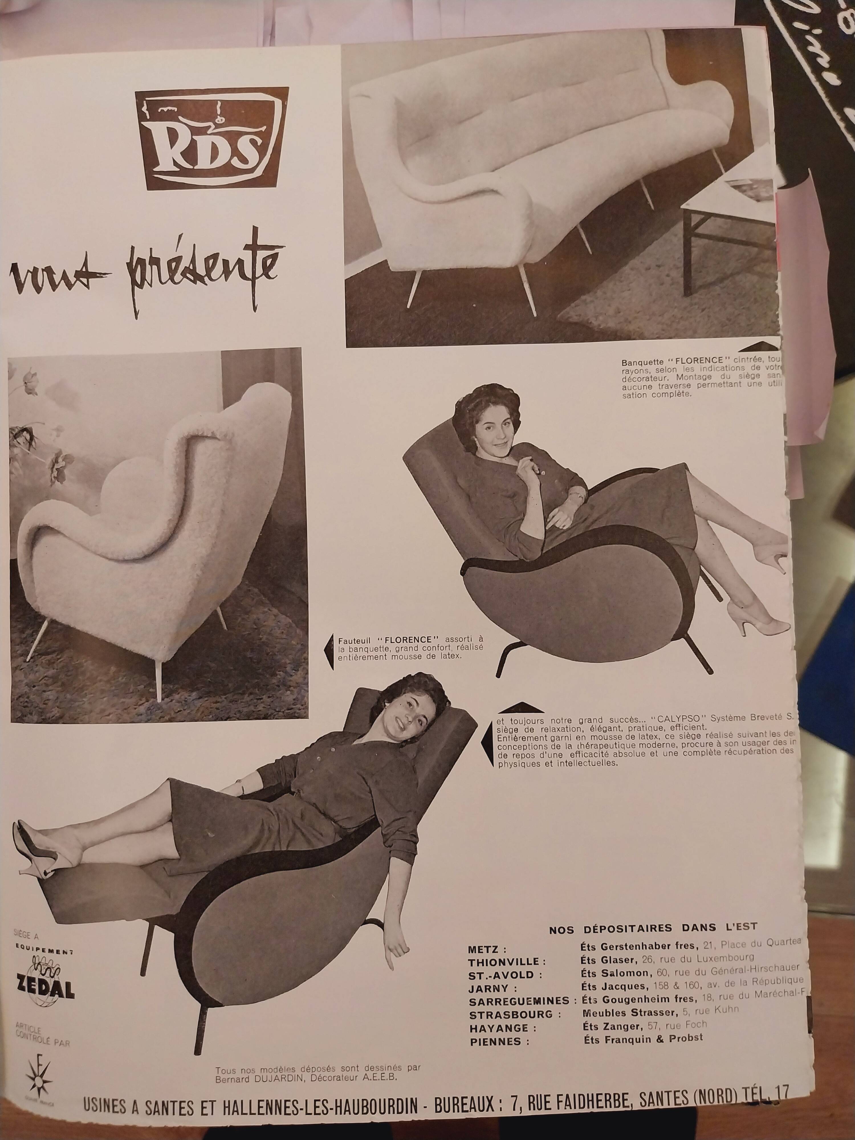 Calypso armchair by Bernard Dujardin 1950