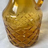 Amber glass carafe