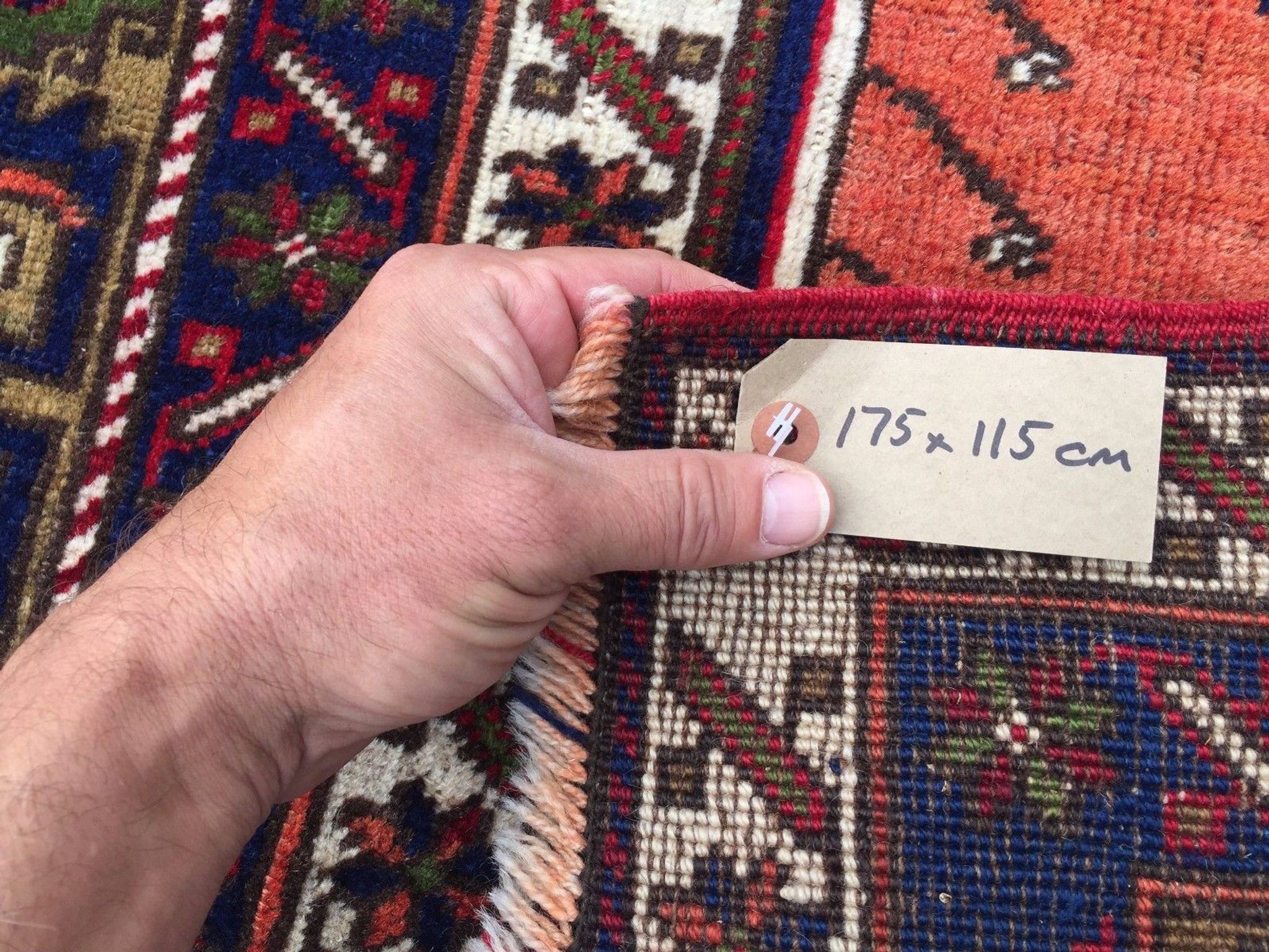 Turkish Prayer Rug vegetable dye 175x115cm