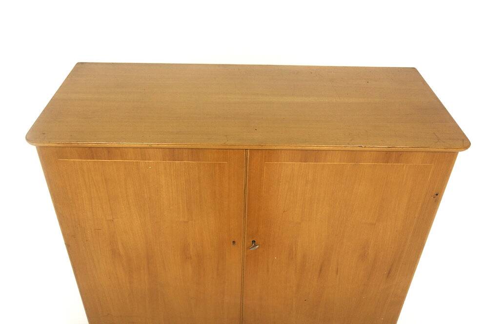 Scandinavian wardrobe in elm, Swedish Modern, Sweden, 1940