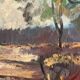 Mid-Century Oil on canvas “Trees” by Lars S 58, Vintage & Framed 57×47cm