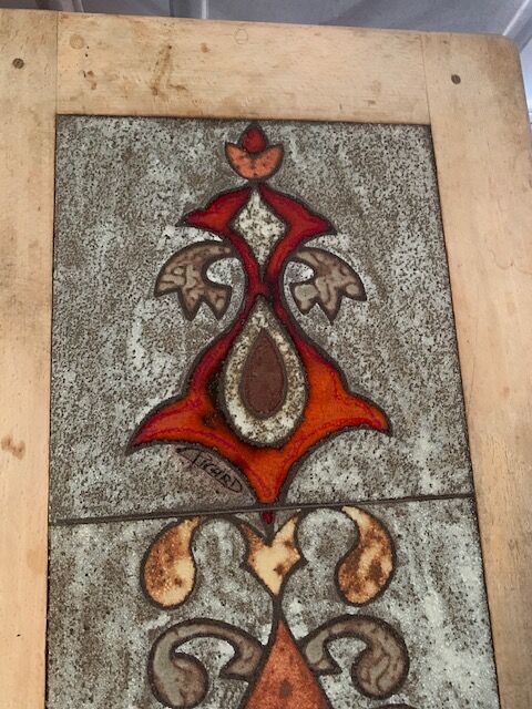 Table basse du céramiste Picard années 70