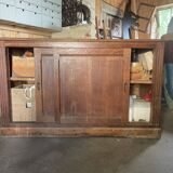 Low sideboard with sliding doors