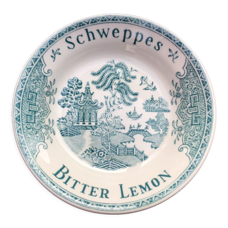 Advertising cup vintage bistro saucer Schweppes