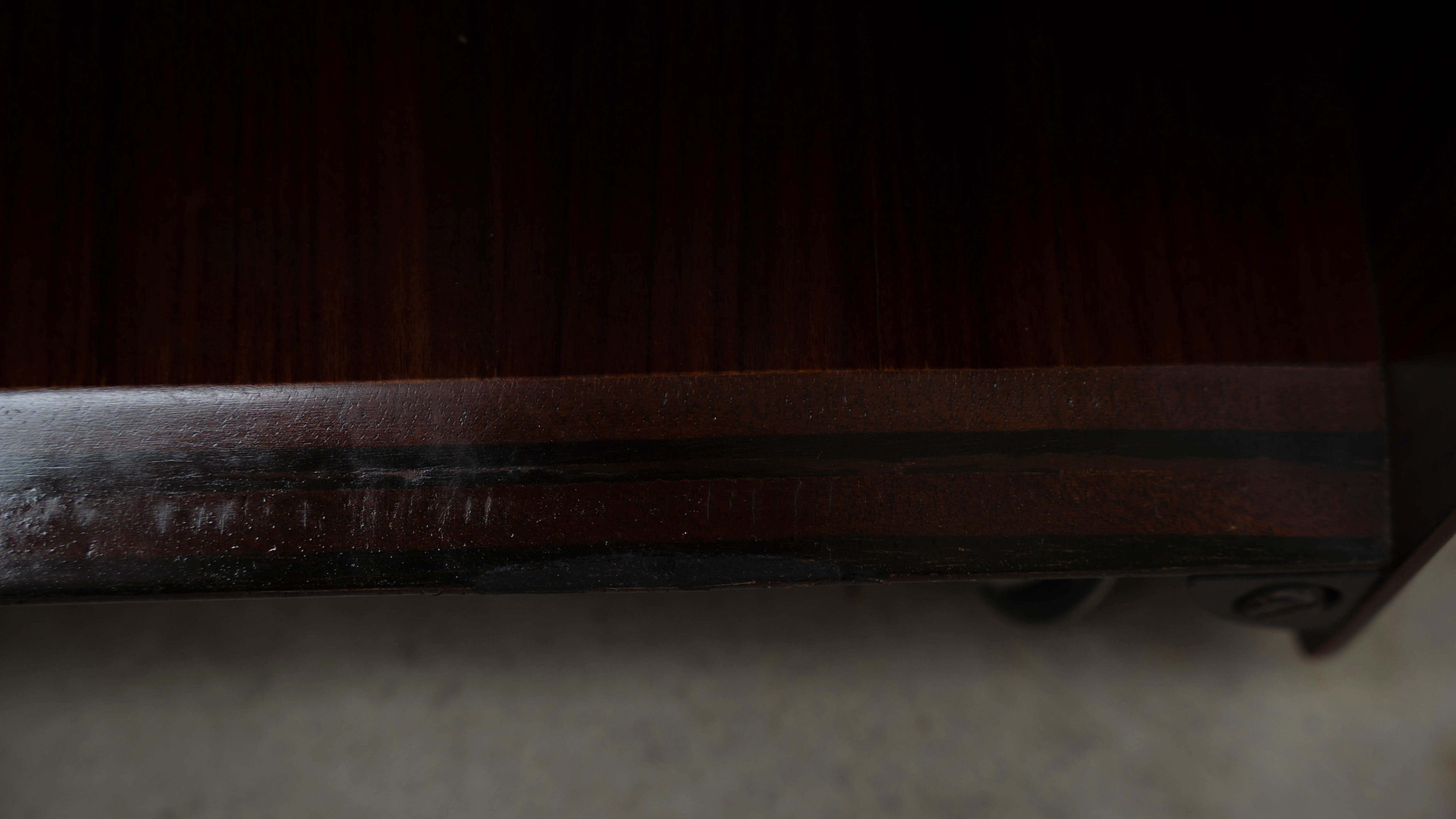 Rare rosewood side cabinets Afra Tobia Scarpa for Maxalto